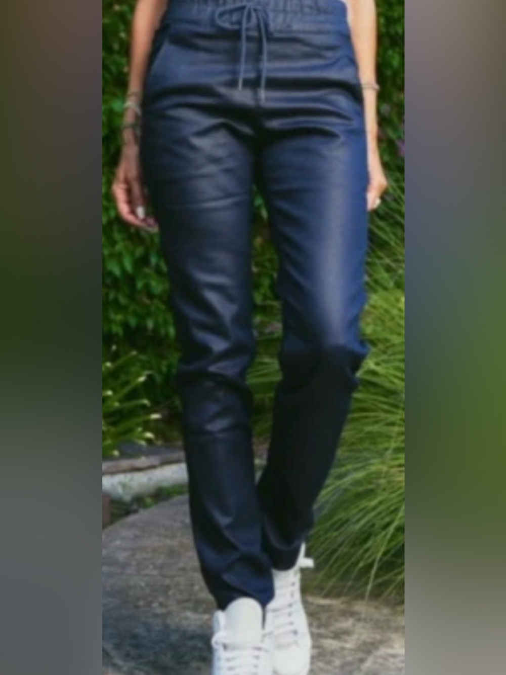 Bevy Flog Shely Pull-On Jogger Pants Navy Blue Size 24